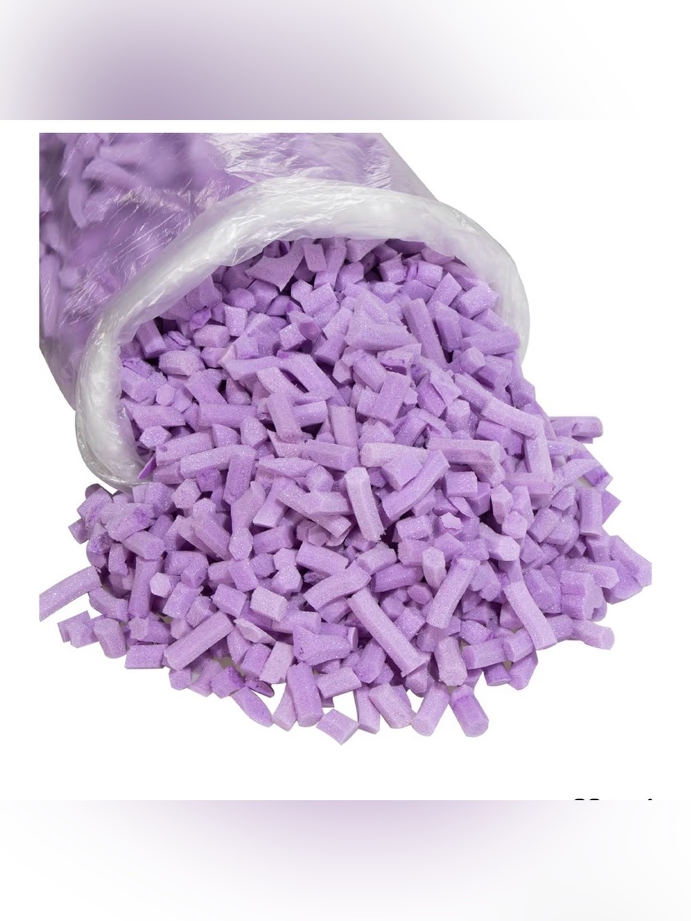 5 Pounds Bean Bag Filling Original Purple Shredded Memory Foam Filling Premium